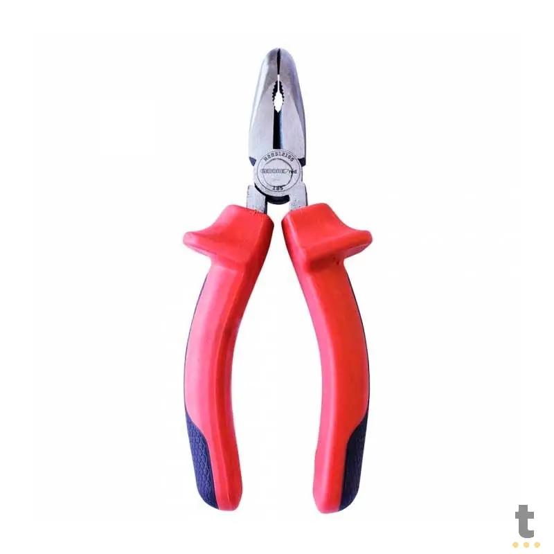 Alicate Tipo Telefone Bico Curvo 165MM (6.1/2") Red - 100119 - Truedata